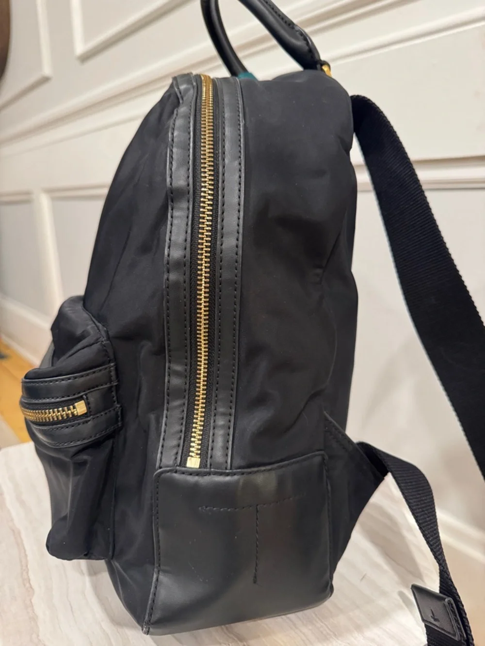 Tory Burch Perry Black Nylon Backpack - Picture 5 of 17